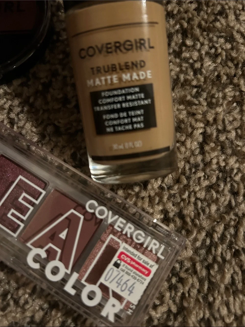 COVERGIRL true blend matte made foundation neutral browns & pink palette bundle